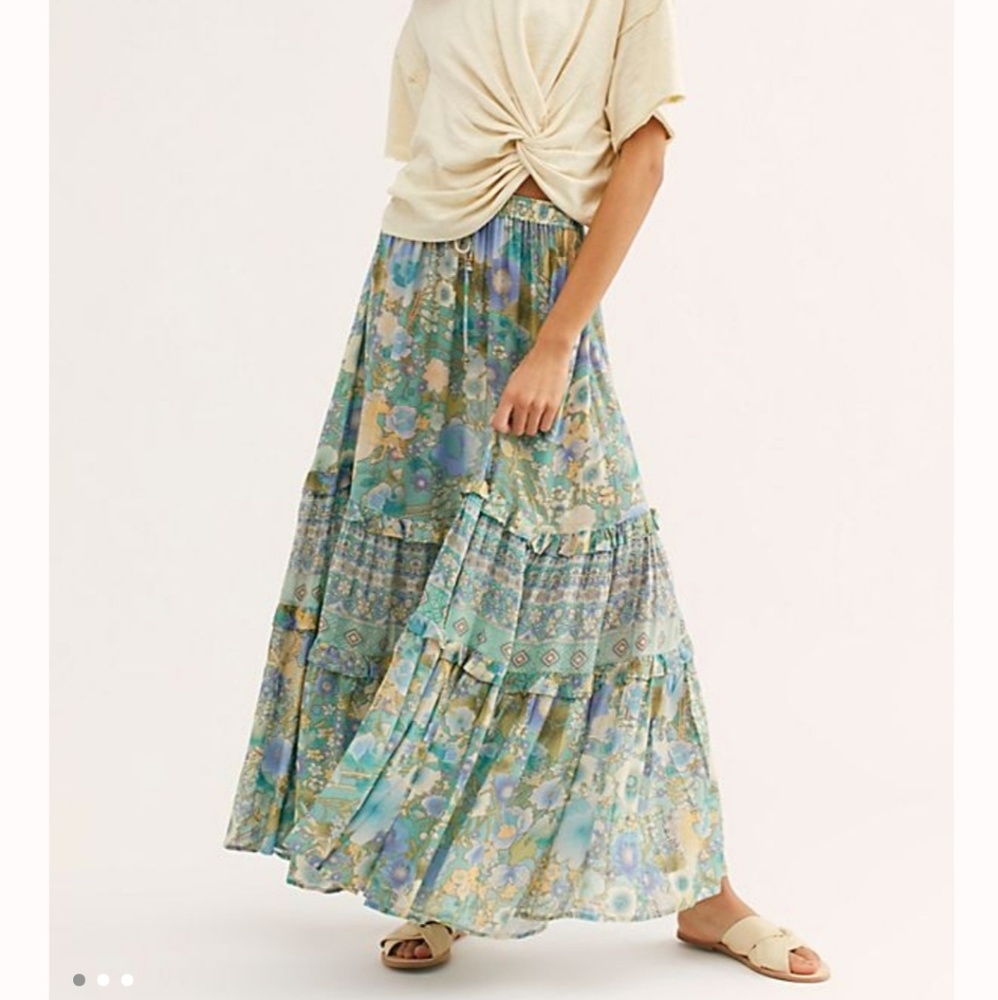 Spell Designs Turquoise Amethyst Maxi Skirt